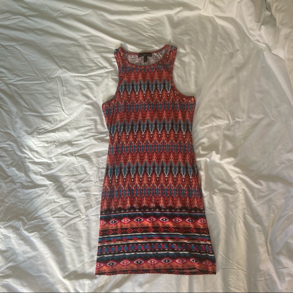 Bodycon patterned dress